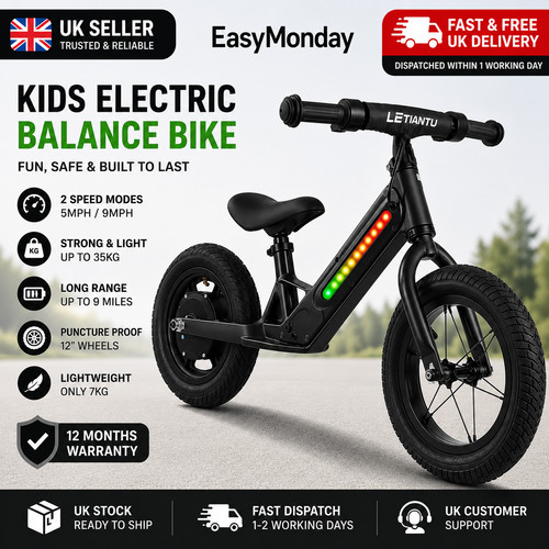 Electric balance bike kids 8 - kids, 3-8