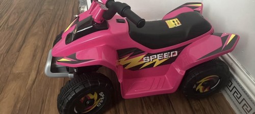 Electric quad bike pink - electric, bike,
