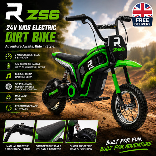 24v ride motorbike kids - 24v, on